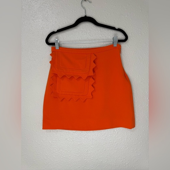 Victoria Beckham Orange  Skirt Sz XS- S - Picture 3 of 8